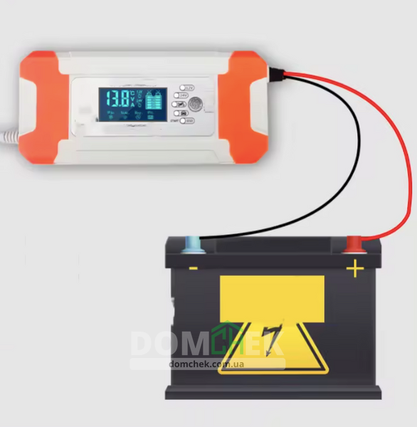 Зарядний пристрій для акумулятора 12V 8A/24V 4A для всіх акумуляторів + GEL/AGM 9045 фото