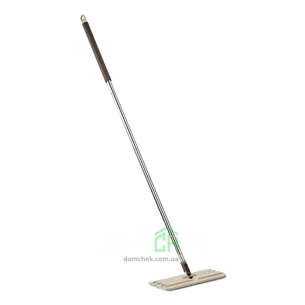 Комплект для прибирання підлоги Scratch cleaning mop, швабра та відро 10л Бежеве 101033 фото