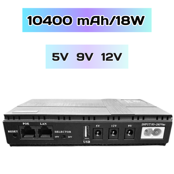 UPS 10400 mAh/18W Jiageng Джерело безперебійного живлення з виходом 5V, 9V, 12V JG759  -   10400 mAh/18W  фото