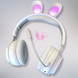 Наушники с ушками кролика Rabbit Ear KE-01 с LED подсветкой, Белые Rabbit Ear KE-01W фото 3