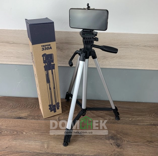 Высокий штатив Tripod 330A для телефона и камеры 134 см TP-108 SH фото