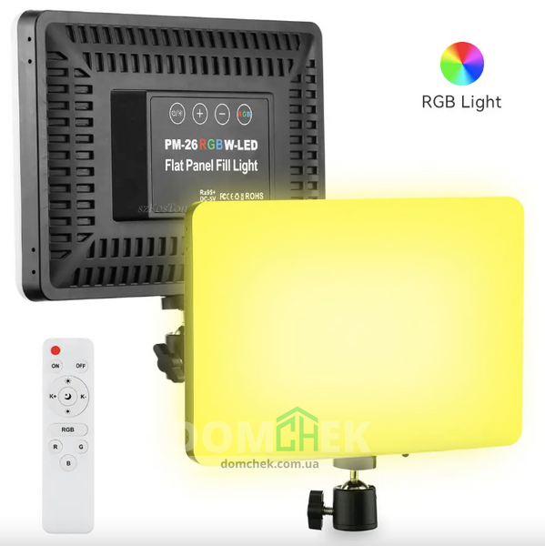 Профессиональный комплект кольцевая лампа 36см RL14 и видео свет RGB PM-26 RL14VSRGB фото