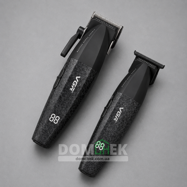 Профессиональный набор для стрижки и бороды VGR V-640 S2, триммер и триммер аккамуляторный Черный V-640 S2 BLACK фото