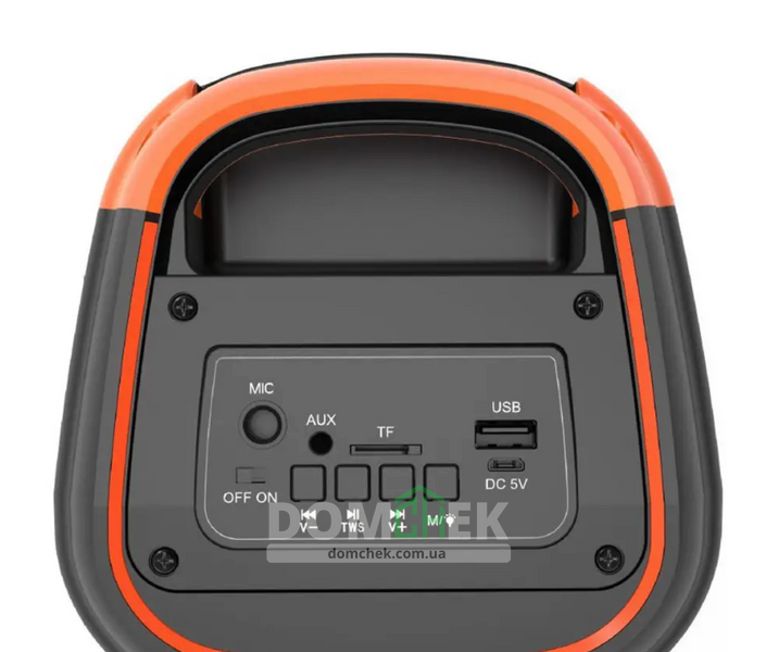 Bluetooth-колонка з мікрофоном 2 динаміка 4" RGB підсвітка, акамуляторна болютуз колонка GTS-2133 40 см 2133 фото