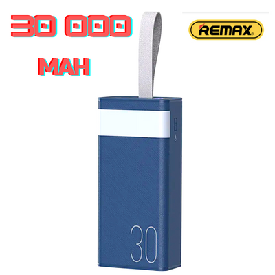 Внешний аккумулятор Remax RPP-320 30000 mAh Синий,  Повербанк 30000mAh RPP-320B фото