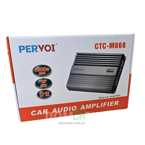 Автоусилитель звука 4-канальный PERVOI CTC-M668 6800W CTC-M668 фото