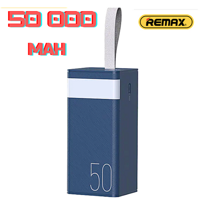 Повербанк REMAX RPP-321 на 50000 mAh зі швидкою зарядкою, Зовнішній акумулятор 50000mAh Синій RPP-321B фото