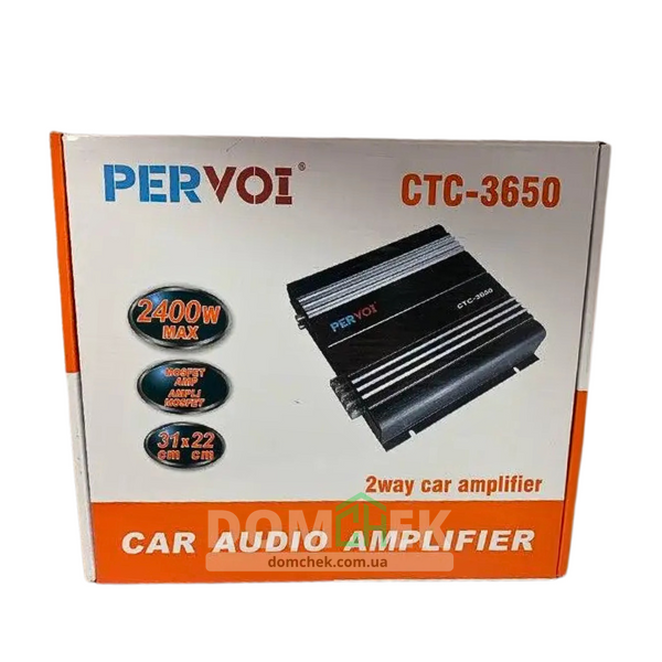 Автоуселитель звука 2-канальный PERVOI CTC-3650 2400W CTC-3650 фото