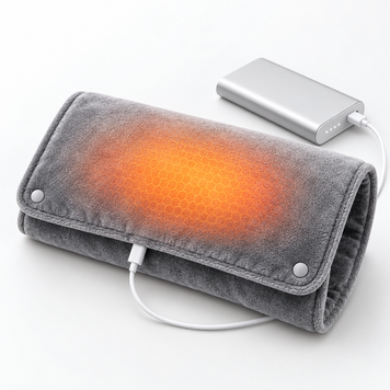 USB грілка 50&deg;C  від повербанка з приємної на дотик тканини 30x50 см 90133 фото