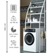 Полка напольная для ванной комнаты, полочка для стиральной машины Sailboat Washing Machine Rack Sailboat фото 1