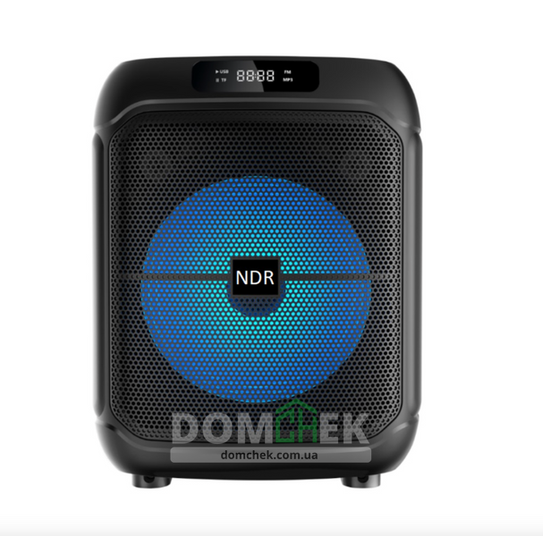 Караоке бокс портативна Bluetooth колонка NDR-1742 PartyBox 8" з 2 мікрофонами та RGB-підсвічуванням NDR-1742 фото