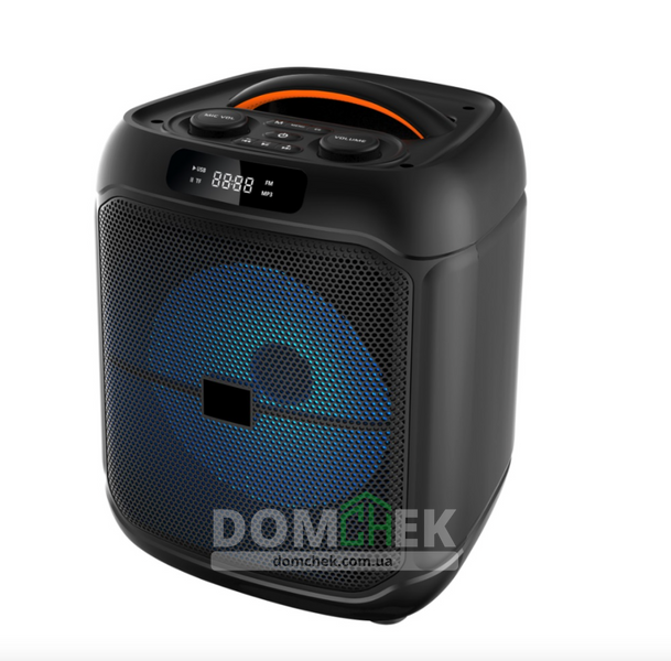 Караоке бокс портативна Bluetooth колонка NDR-1742 PartyBox 8" з 2 мікрофонами та RGB-підсвічуванням NDR-1742 фото
