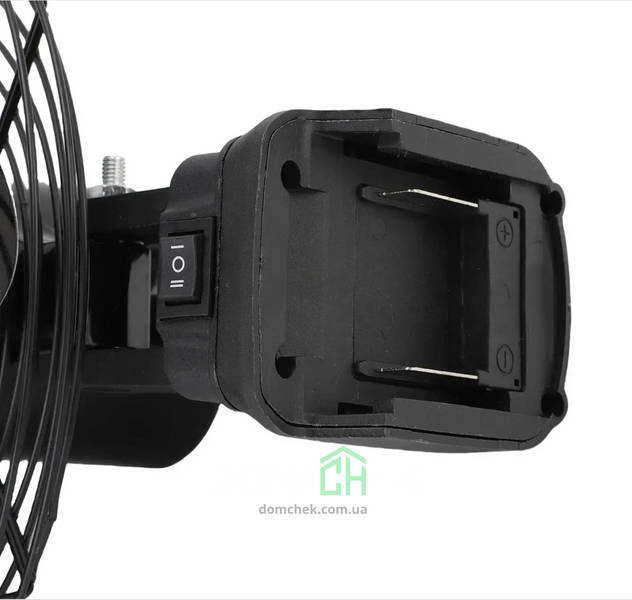 Портативний настільний вентилятор 30 Вт, акумуляторний Li-ion 360&deg; компактний Чорний 6120 фото