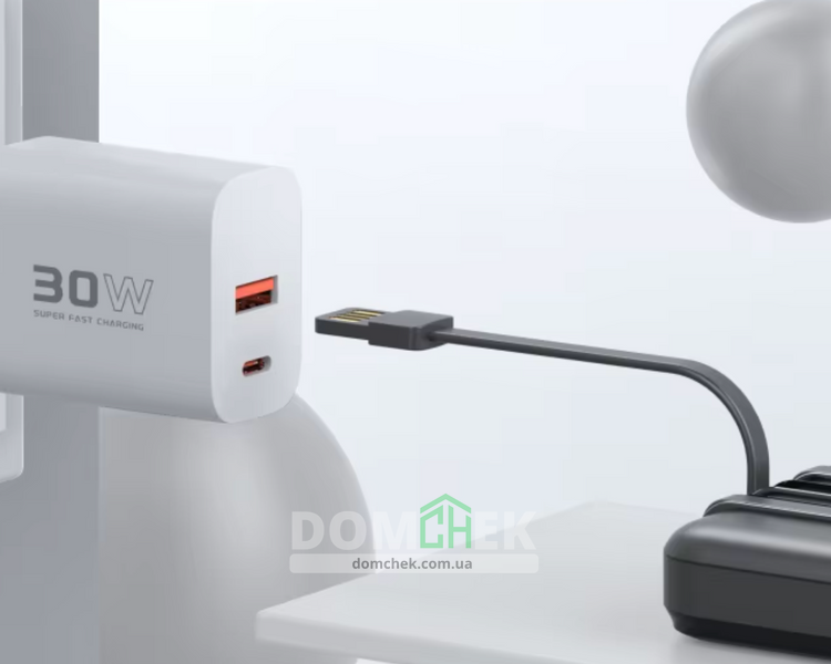 Повербанк 30000mAh 22.5W Power Bank KONFULON A55Q Чорний A55Q фото