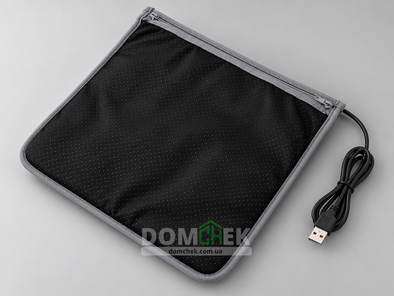 Грелка для ног USB 50-60&deg; электрическая грелка для согревания ног Серая 8951 фото