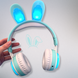 Наушники с ушками кролика Rabbit Ear KE-01 с LED подсветкой, Мятные Rabbit Ear KE-01 фото 7